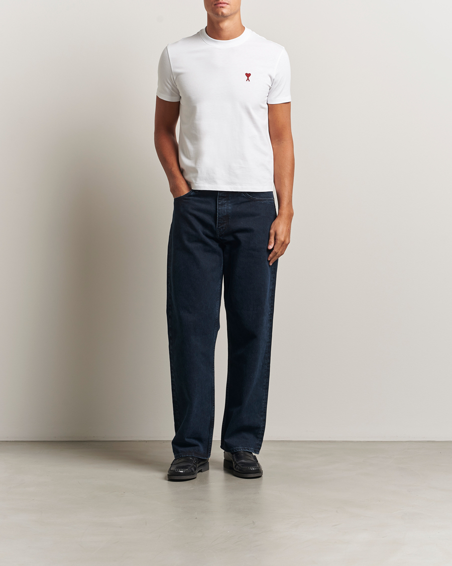 Herre | T-Shirts | AMI | Heart Logo T-Shirt White