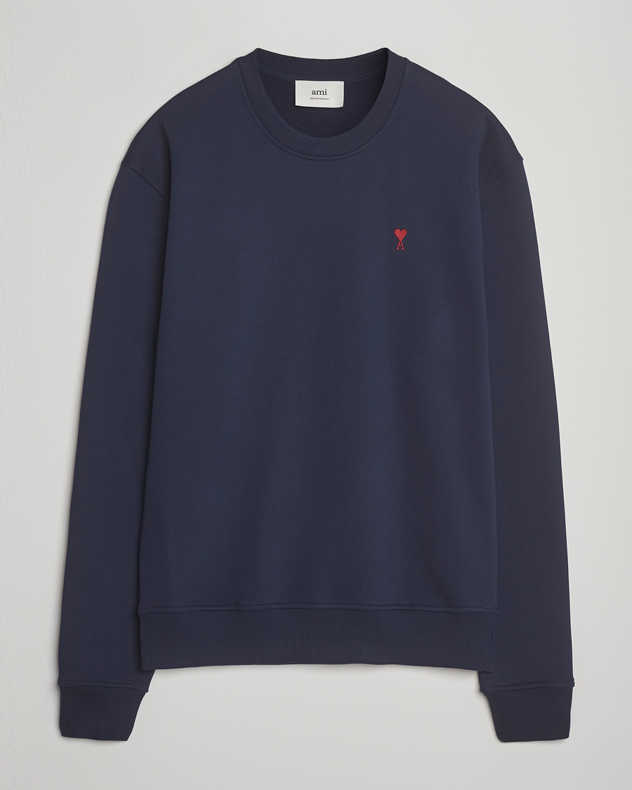 Herre | Gensere | AMI | Heart Logo Sweatshirt Night Blue