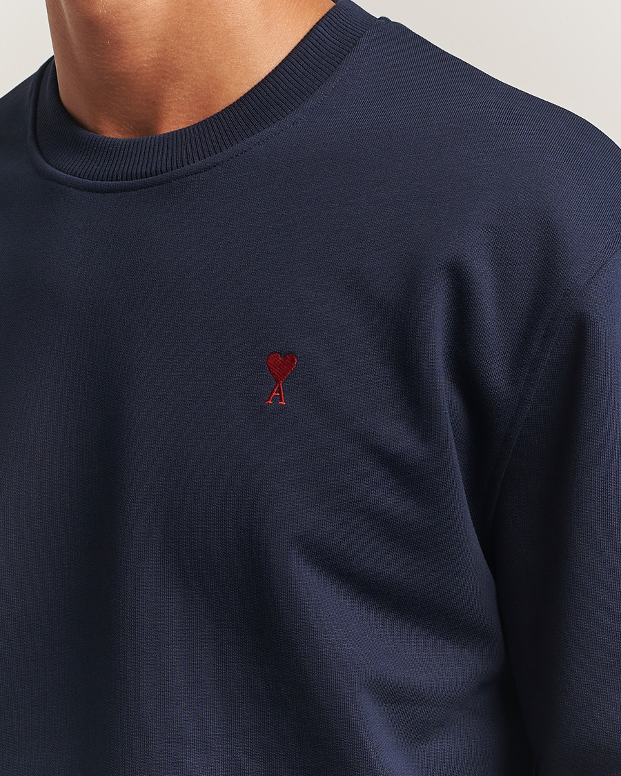 Herre | Gensere | AMI | Heart Logo Sweatshirt Night Blue