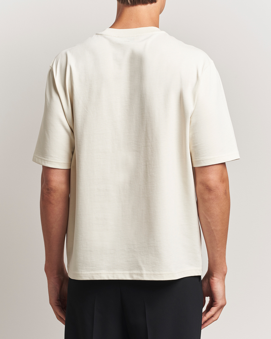 Herre | T-Shirts | AMI | Tonal Heart Logo T-Shirt Ivory