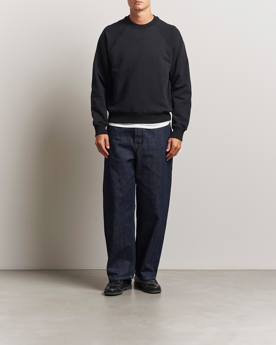 Herre | Gensere | AMI | Tonal Heart Logo Sweatshirt Black