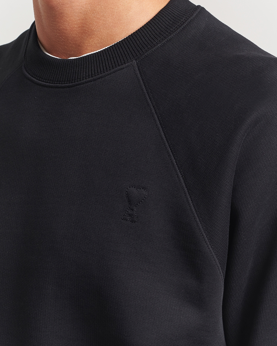 Herre | Gensere | AMI | Tonal Heart Logo Sweatshirt Black