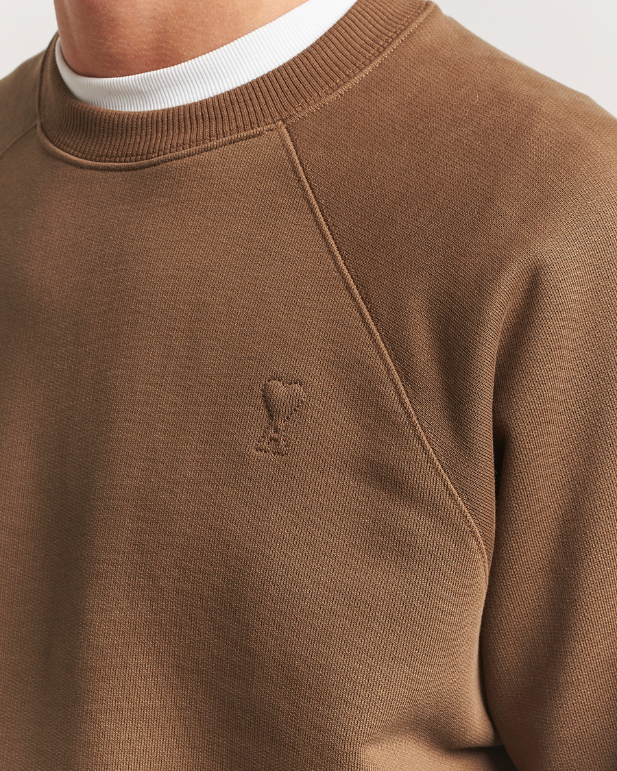 Herre | Gensere | AMI | Tonal Heart Logo Sweatshirt Noisette
