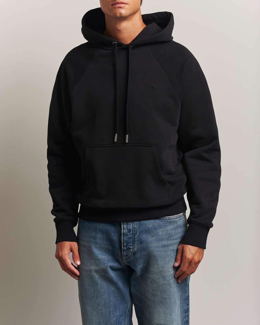 Herre | Gensere | AMI | Tonal Heart Logo Hoodie Black
