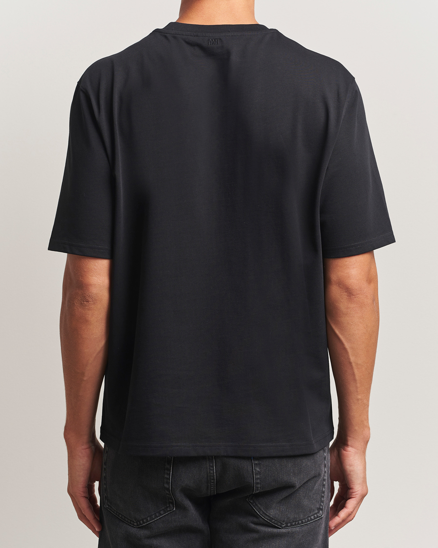 Herre | T-Shirts | AMI | Patch Heart T-Shirt Black