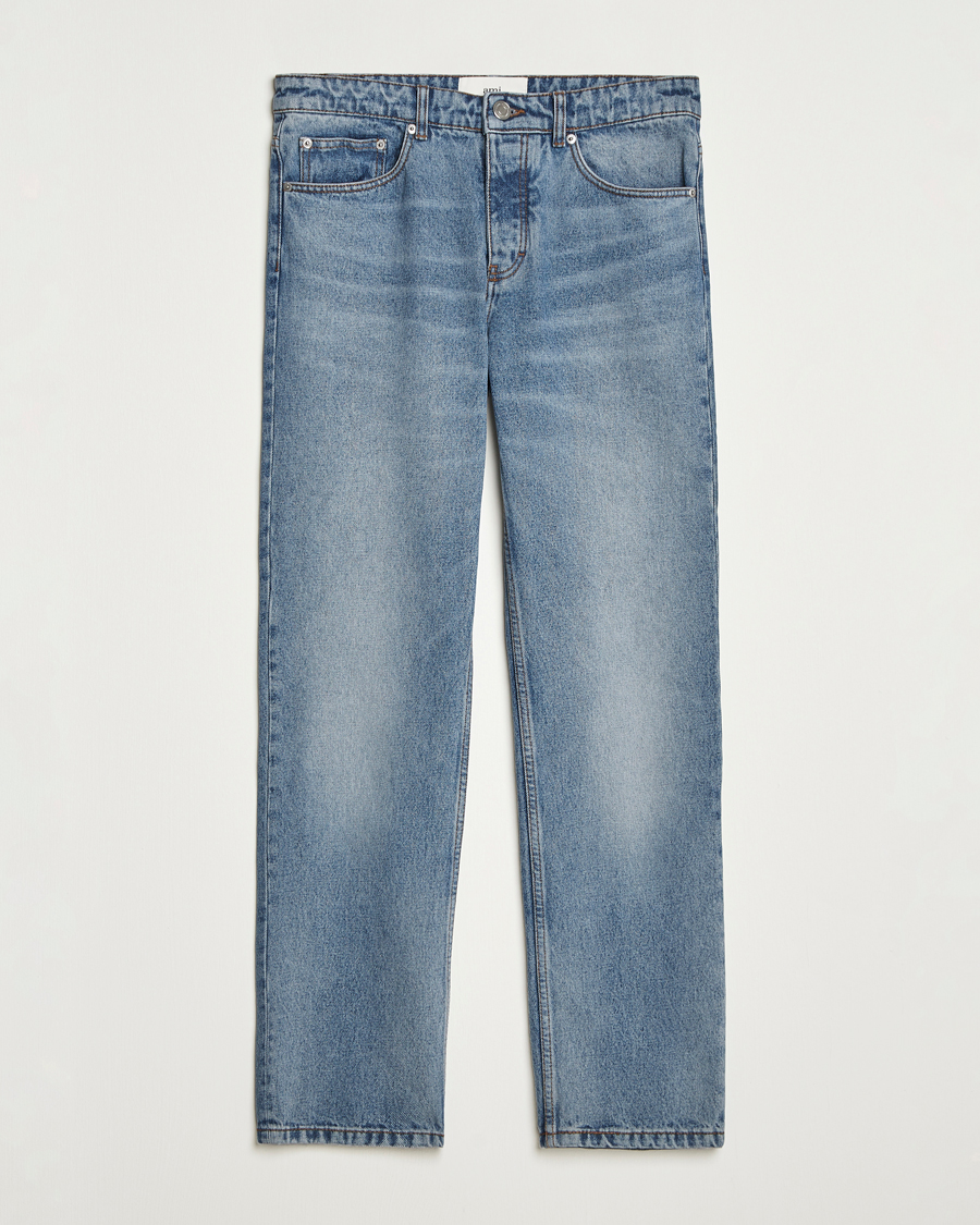 Herre | Bukser | AMI | Classic Fit Jeans Used Blue
