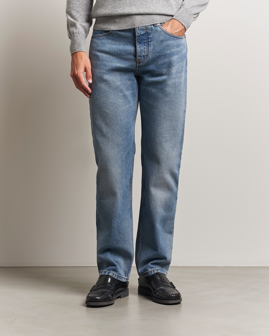 Herre | Bukser | AMI | Classic Fit Jeans Used Blue