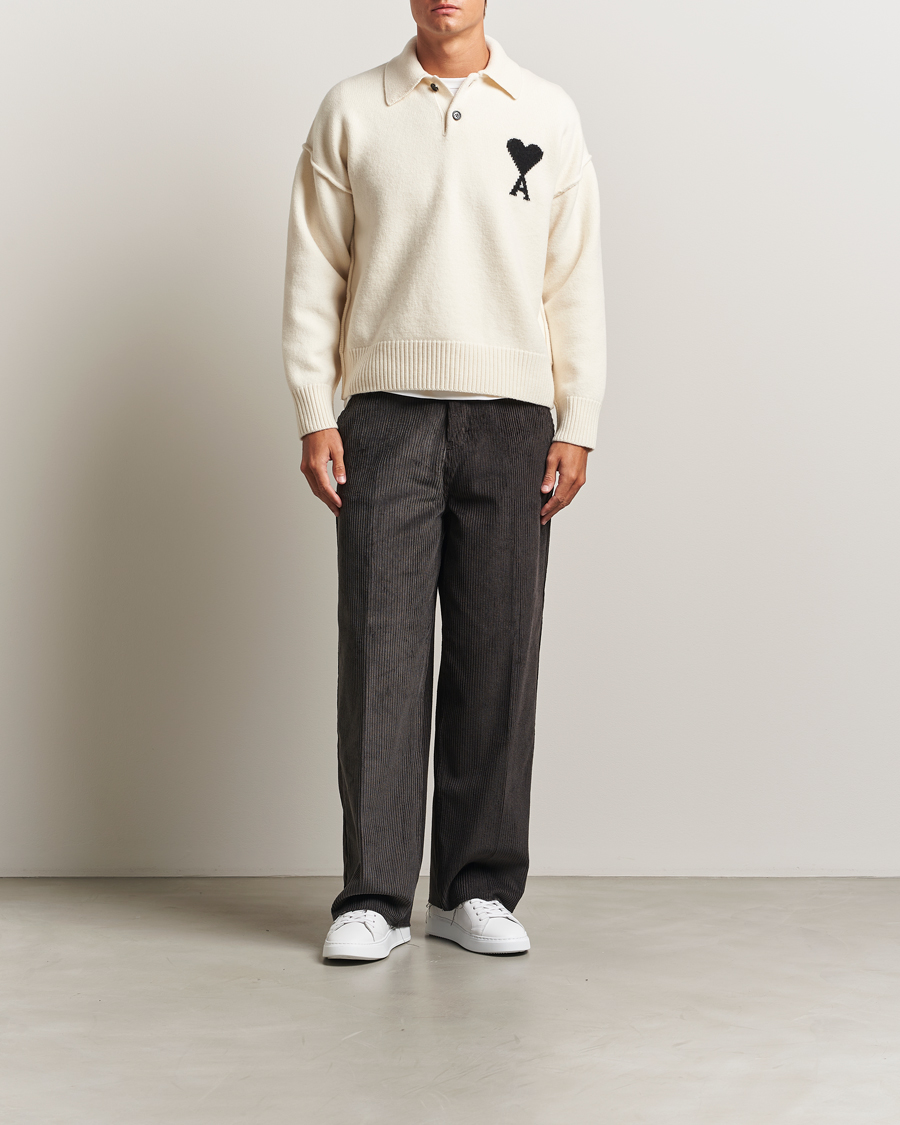Herre | Bukser | AMI | Corduroy Trousers Anthracite