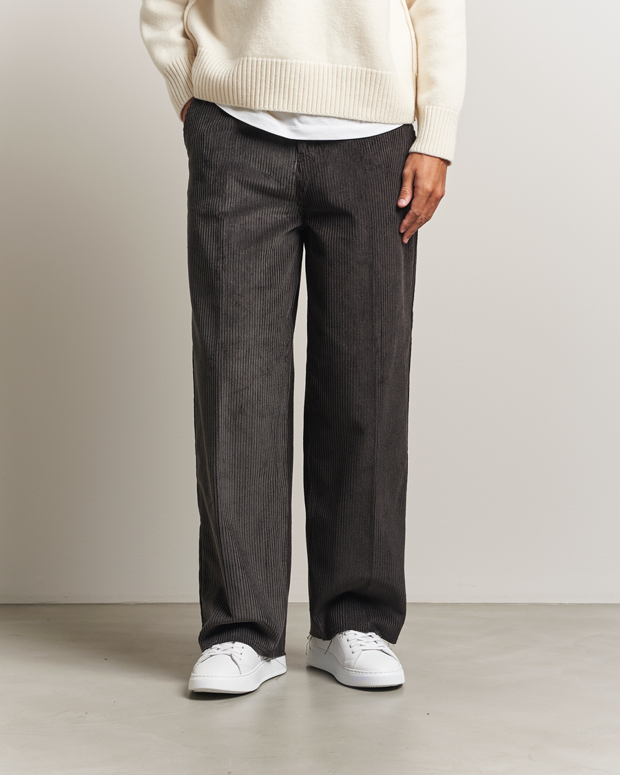 Herre | Bukser | AMI | Corduroy Trousers Anthracite