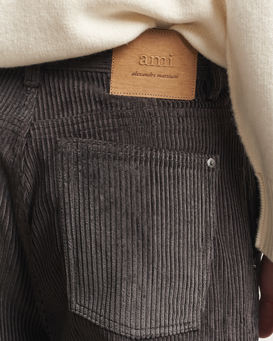 Herre | Bukser | AMI | Corduroy Trousers Anthracite
