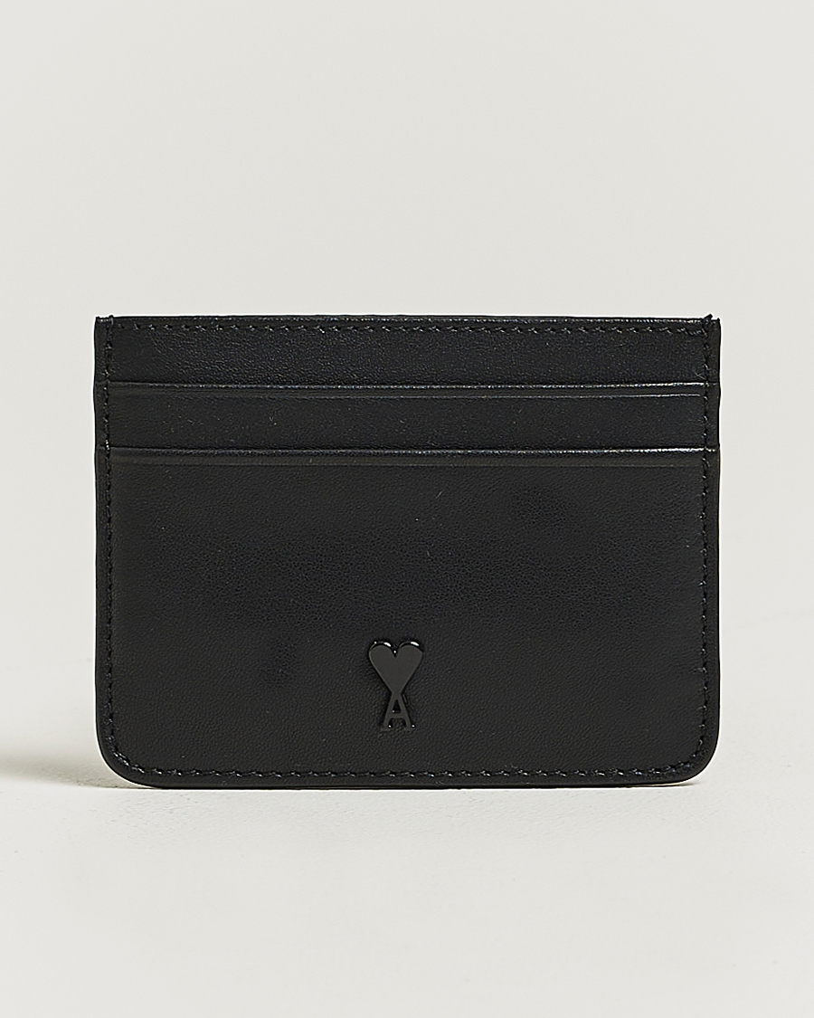 Herre | Lommebøker | AMI | Tonal Heart Logo Card Holder Black