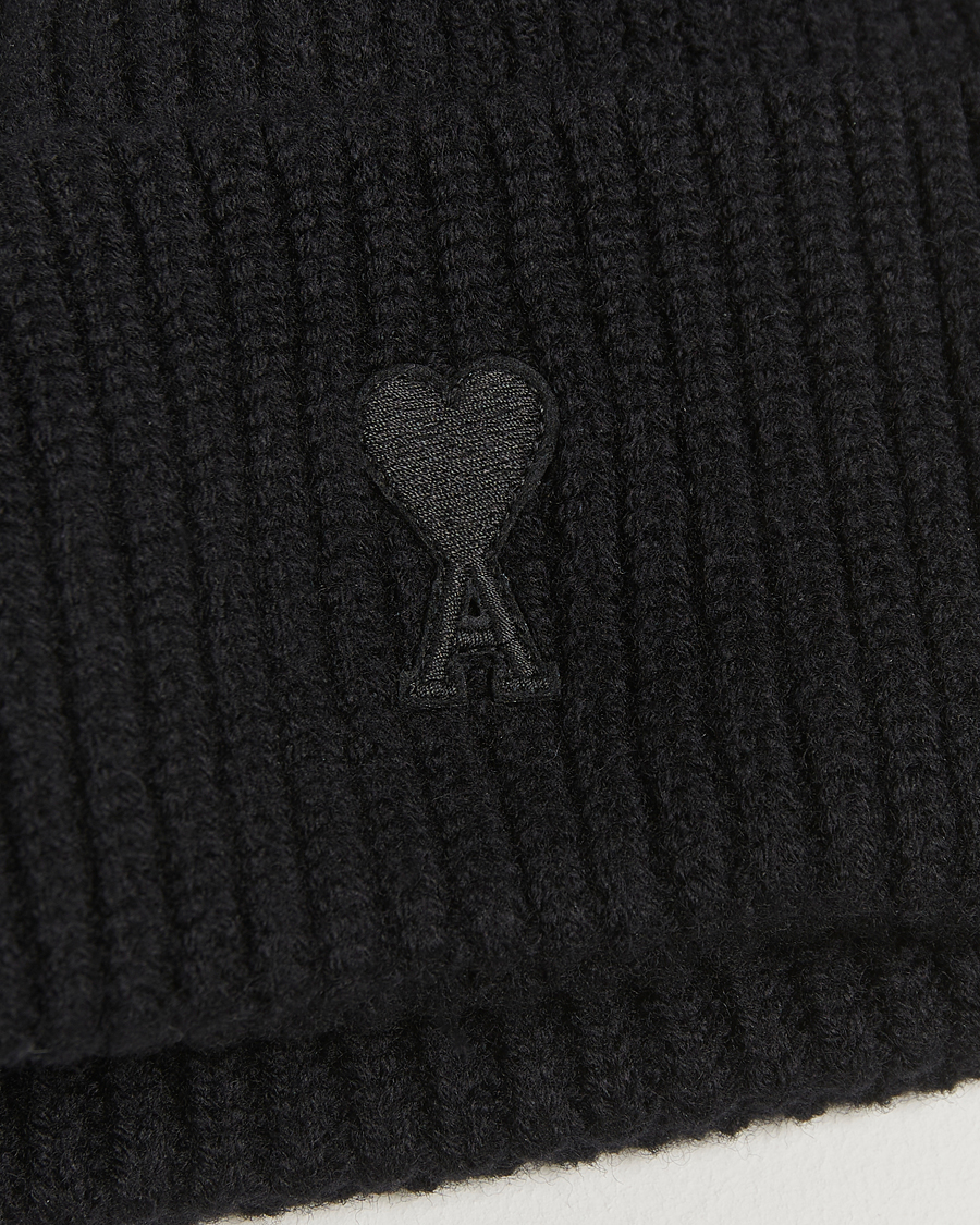 Herre | Luer | AMI | Heart Logo Beanie Black
