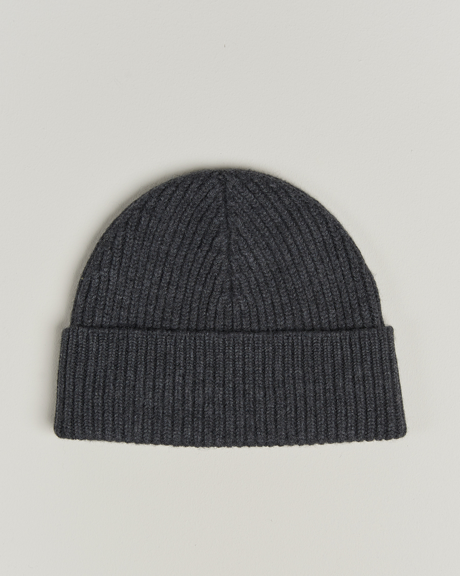 Herre | Luer | AMI | Heart Logo Beanie Dark Grey