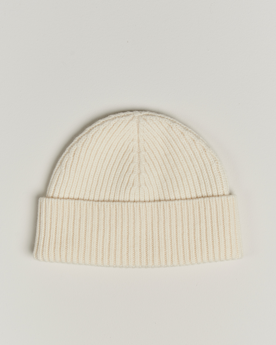 Herre | Luer | AMI | Heart Logo Beanie Ecru