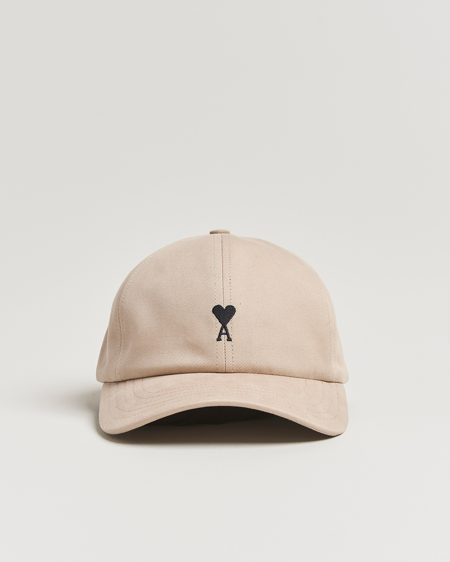 Herre | Hatter og capser | AMI | Black Heart Logo Cap Cafe Creme