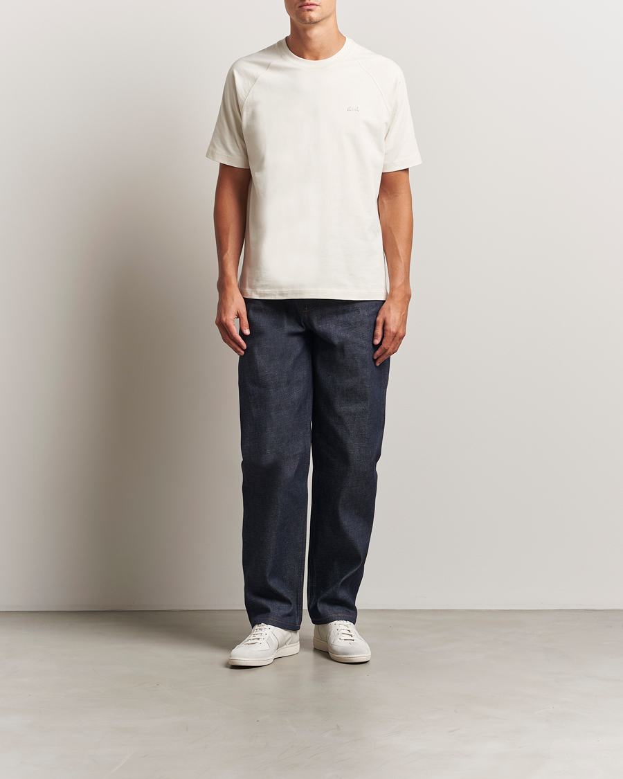 Herre | T-Shirts | AMI | Signature Logo T-Shirt Ivory