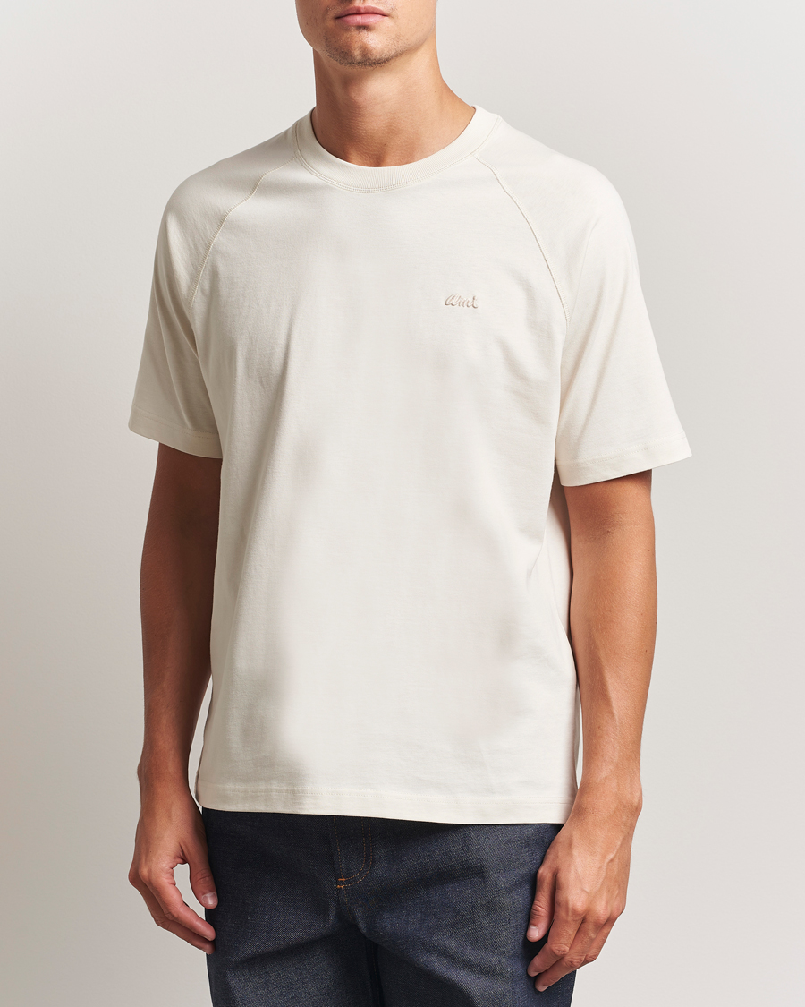Herre | T-Shirts | AMI | Signature Logo T-Shirt Ivory