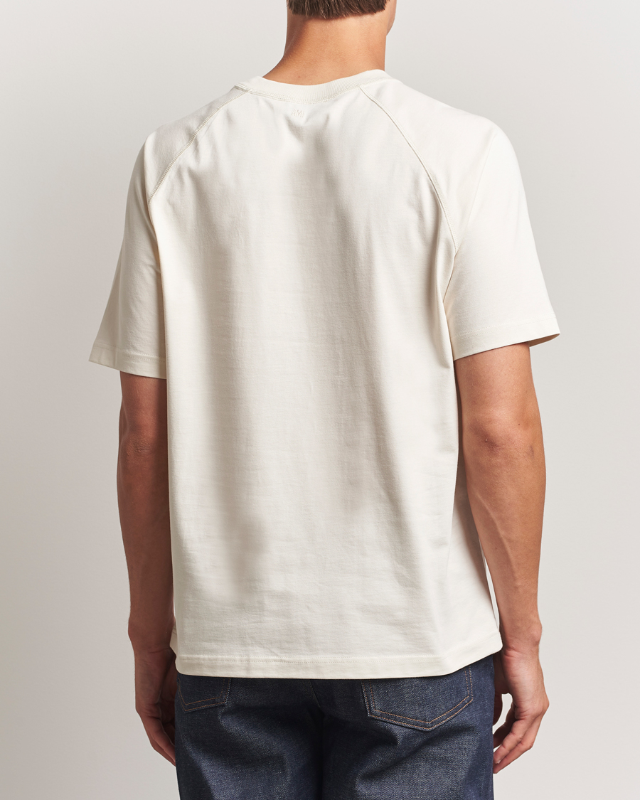 Herre | T-Shirts | AMI | Signature Logo T-Shirt Ivory