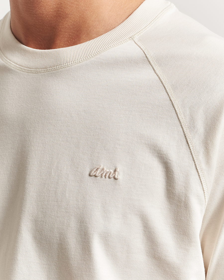 Herre | T-Shirts | AMI | Signature Logo T-Shirt Ivory