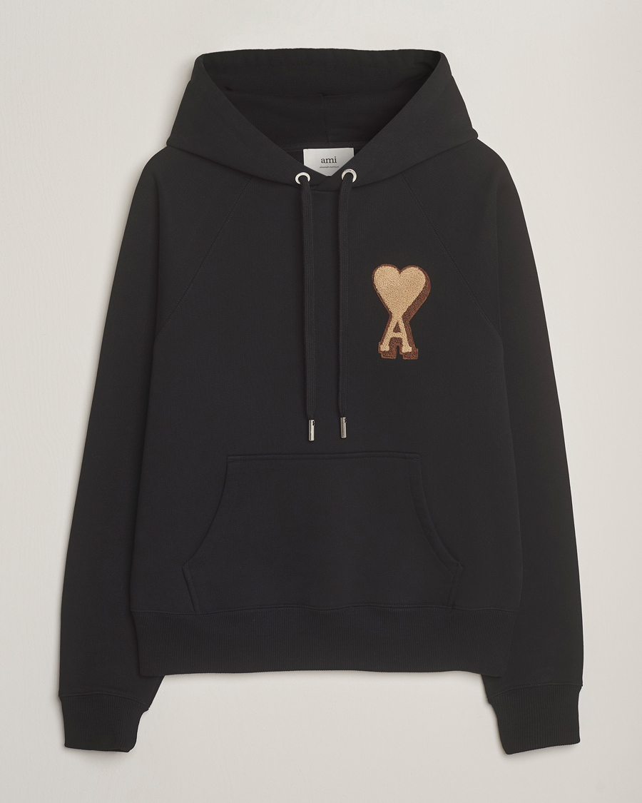 Herre | Gensere | AMI | Patch Heart Hoodie Black