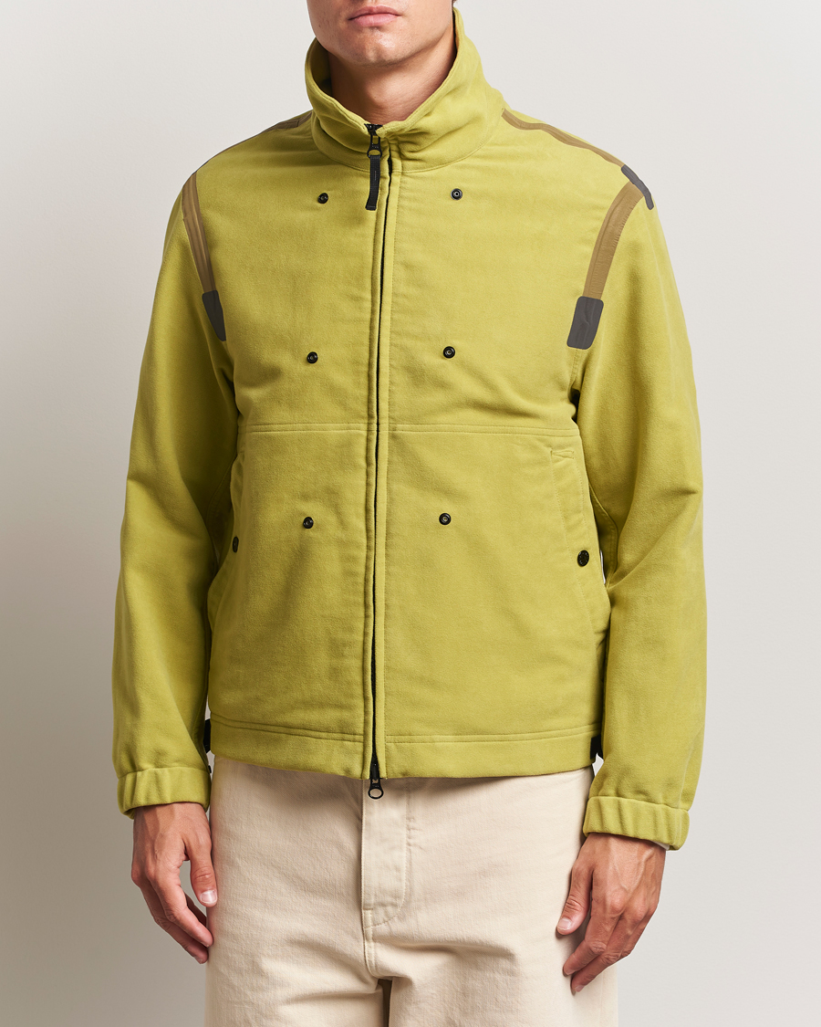 Herre | Jakker | Stone Island | Translusent Cover Moleskin Short Parka Green