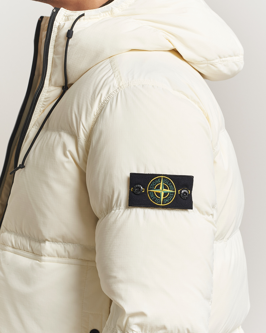 Herre | Jakker | Stone Island | Ripstop Cordura Padded Down Parka Ivory