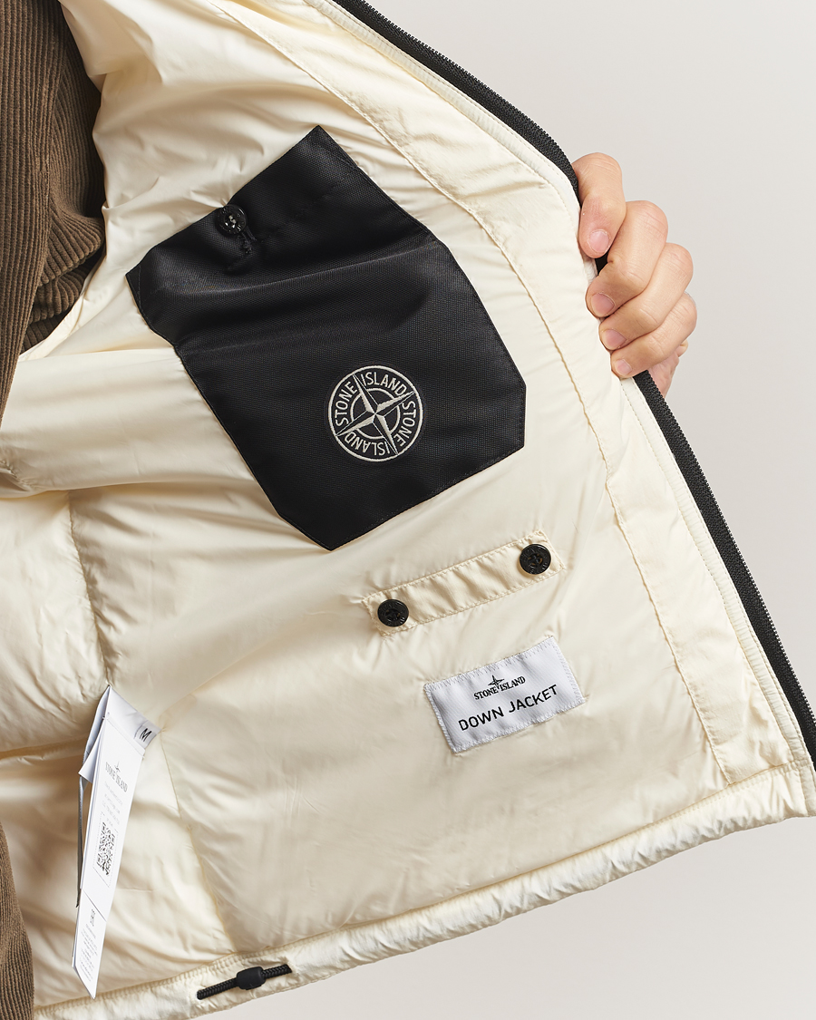 Herre | Jakker | Stone Island | Ripstop Cordura Padded Down Parka Ivory