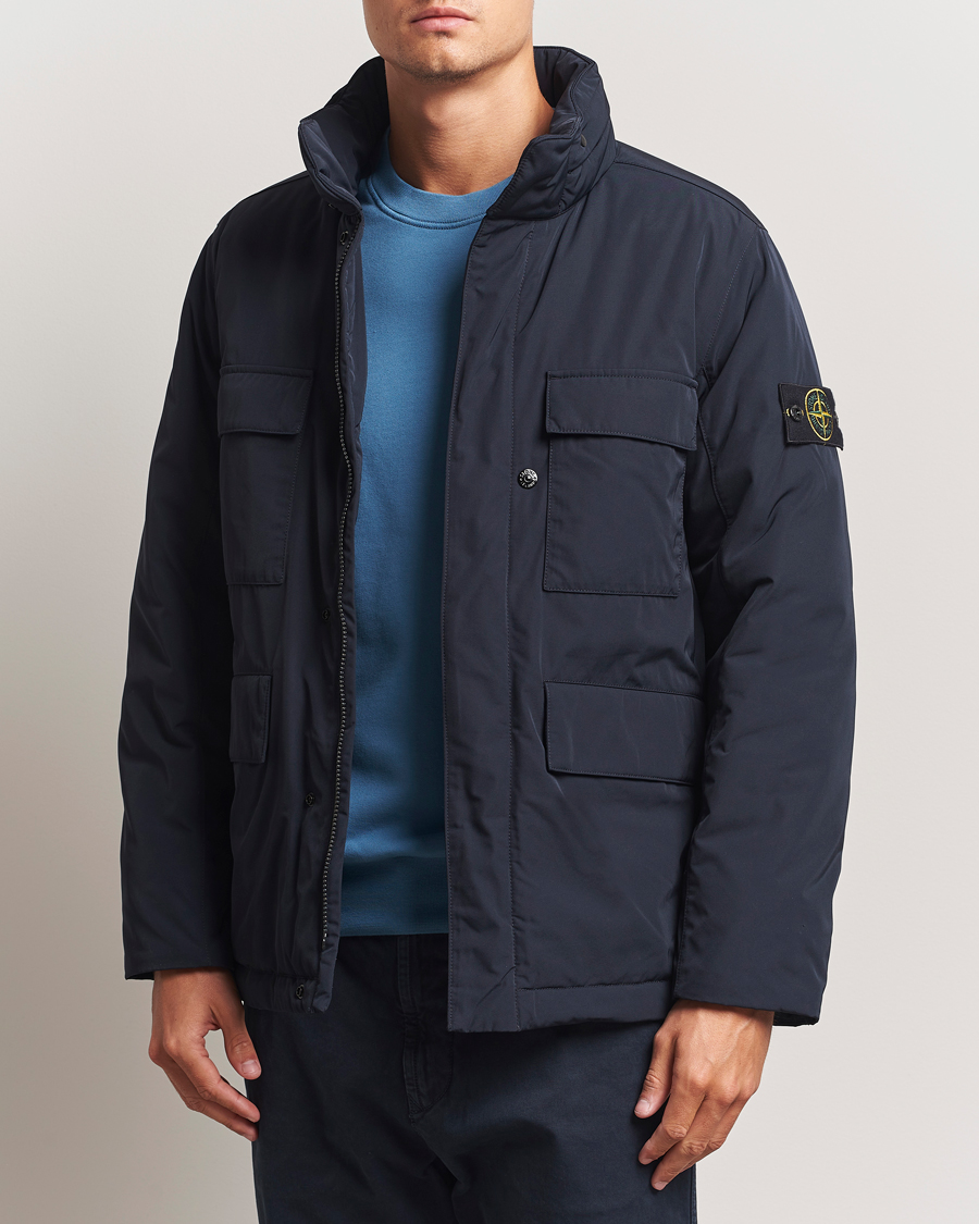 Herre | Jakker | Stone Island | Micro Twill Padded Field Jacket Navy