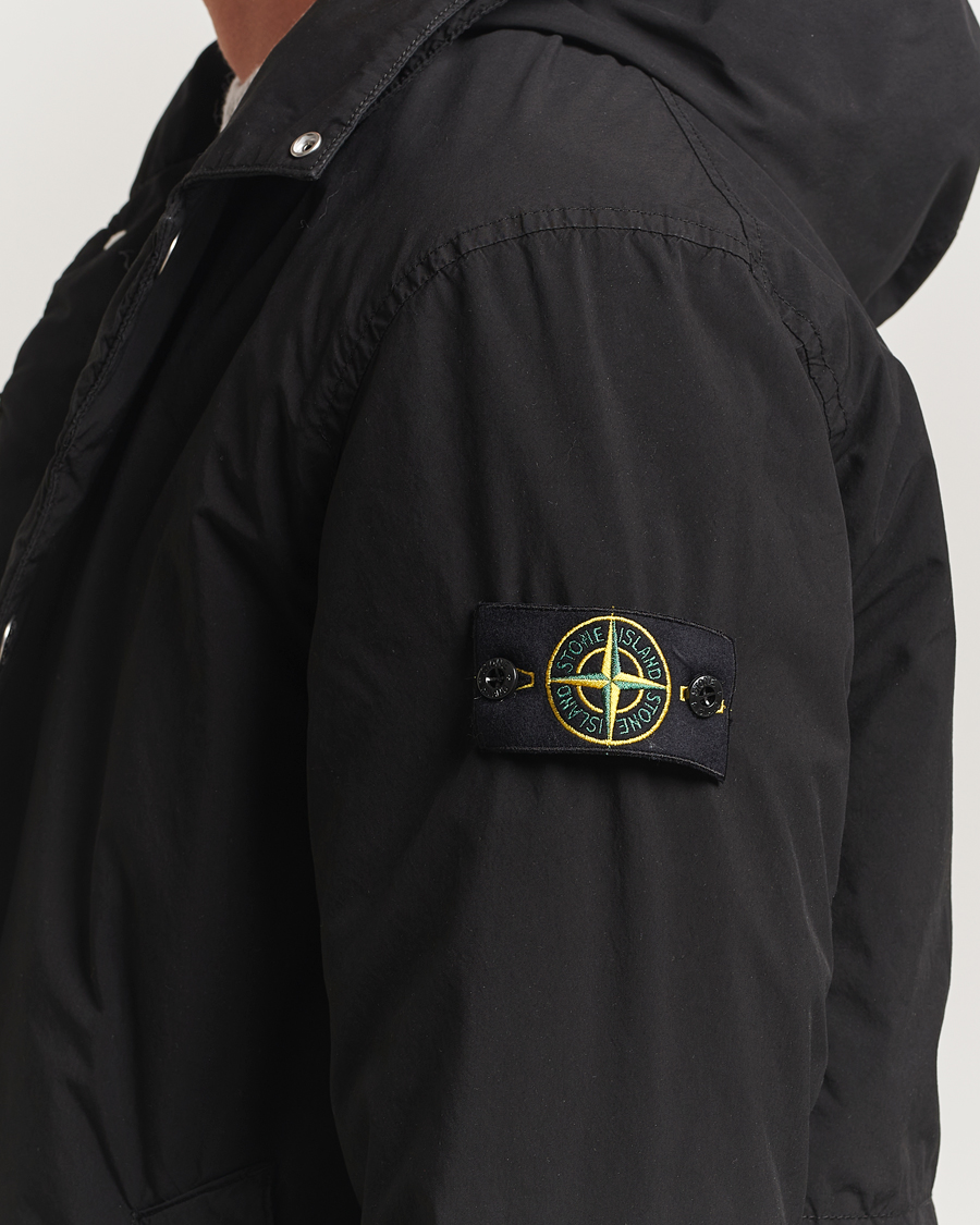 Herre | Jakker | Stone Island | Light Compact Padded Hood Coat Black