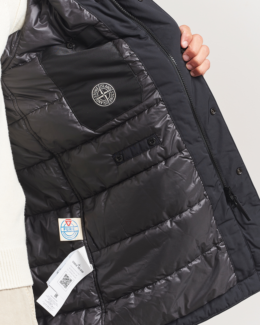 Herre | Jakker | Stone Island | Micro Twill Primaloft Padded Coat Black