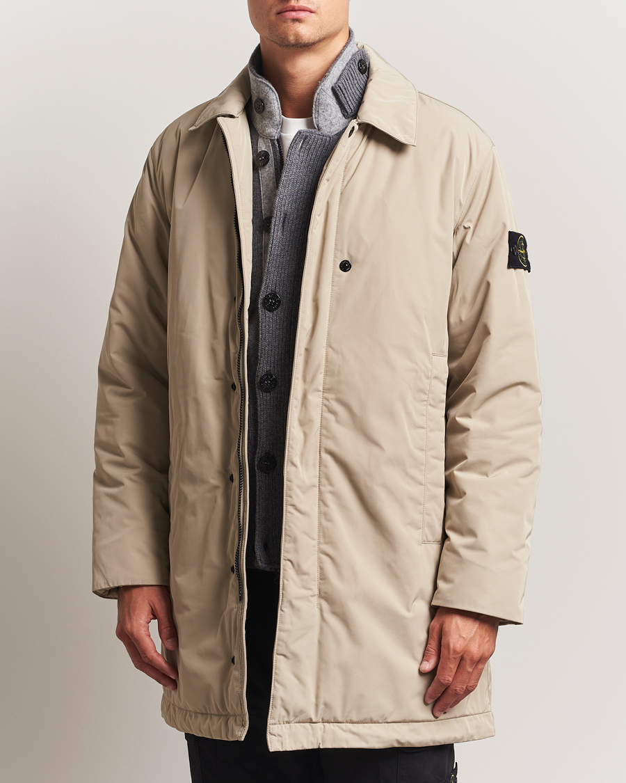 Herre | Jakker | Stone Island | Micro Twill Primaloft Padded Coat Beige