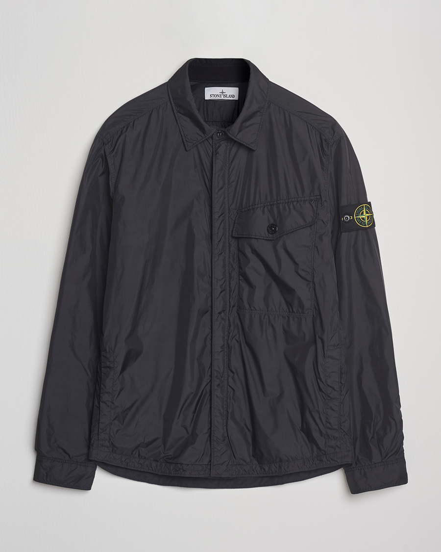 Herre | Jakker | Stone Island | Crinkle Reps Padded Shirt Jacket Black