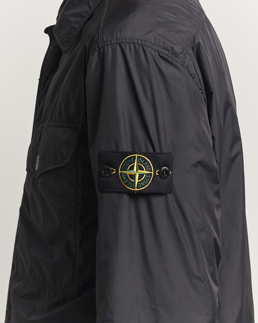 Herre | Jakker | Stone Island | Crinkle Reps Padded Shirt Jacket Black