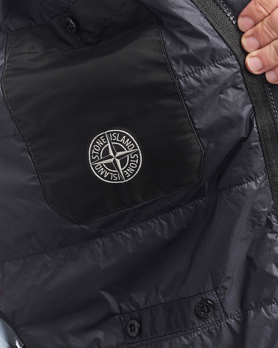 Herre | Jakker | Stone Island | Crinkle Reps Padded Shirt Jacket Black