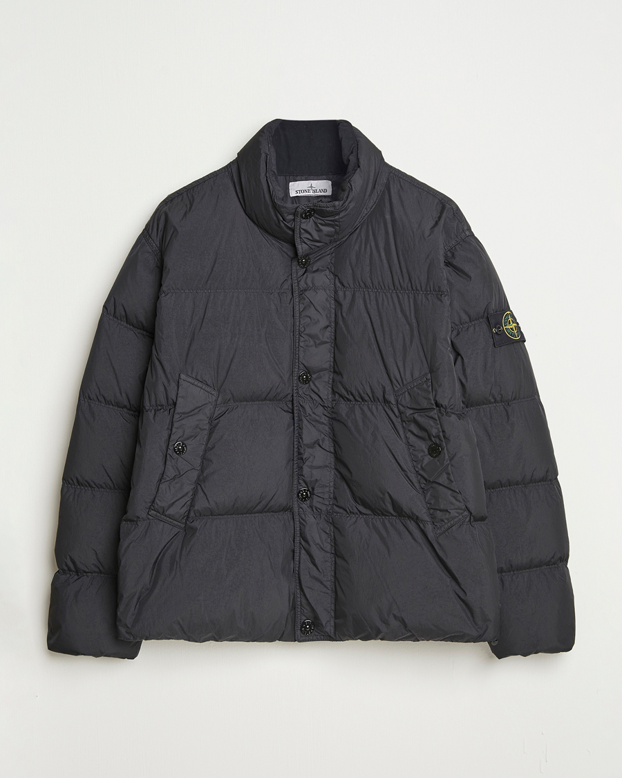 Herre | Jakker | Stone Island | Crinkle Reps Down Jacket Black
