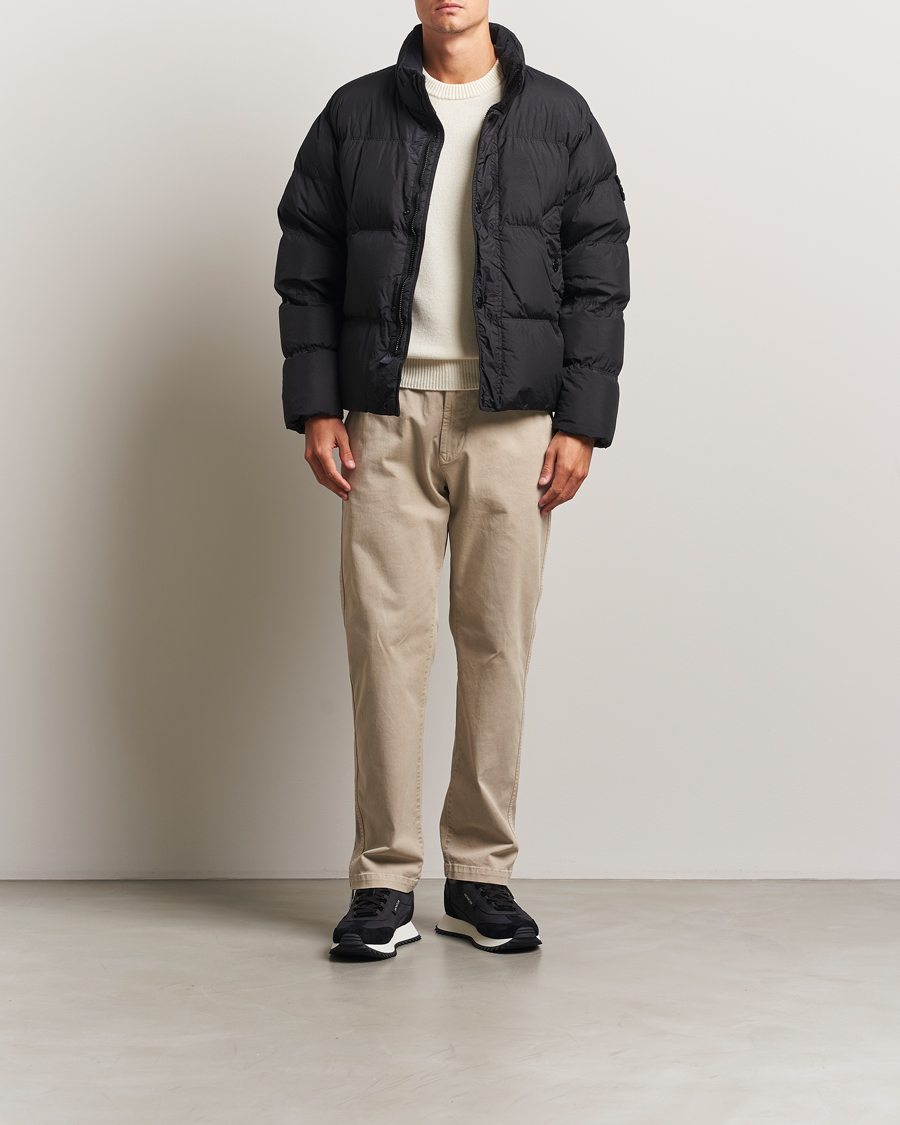 Herre | Jakker | Stone Island | Crinkle Reps Down Jacket Black