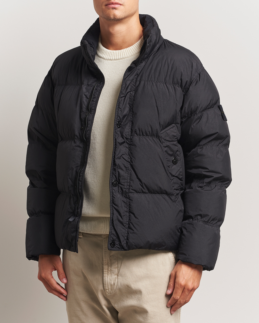 Herre | Jakker | Stone Island | Crinkle Reps Down Jacket Black