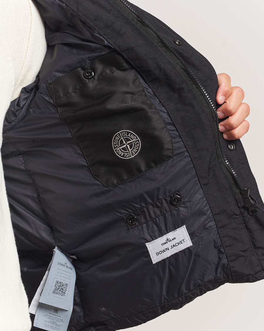Herre | Jakker | Stone Island | Crinkle Reps Down Jacket Black
