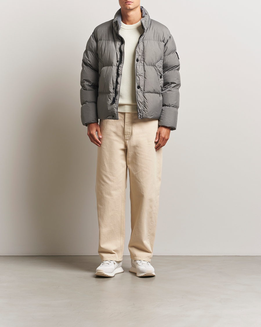 Herre | Jakker | Stone Island | Crinkle Reps Down Jacket Cement
