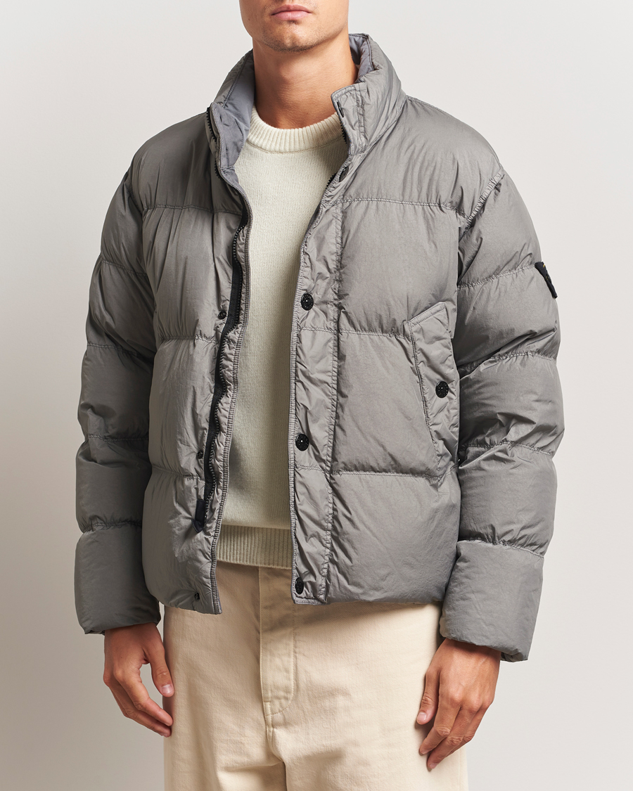 Herre | Jakker | Stone Island | Crinkle Reps Down Jacket Cement