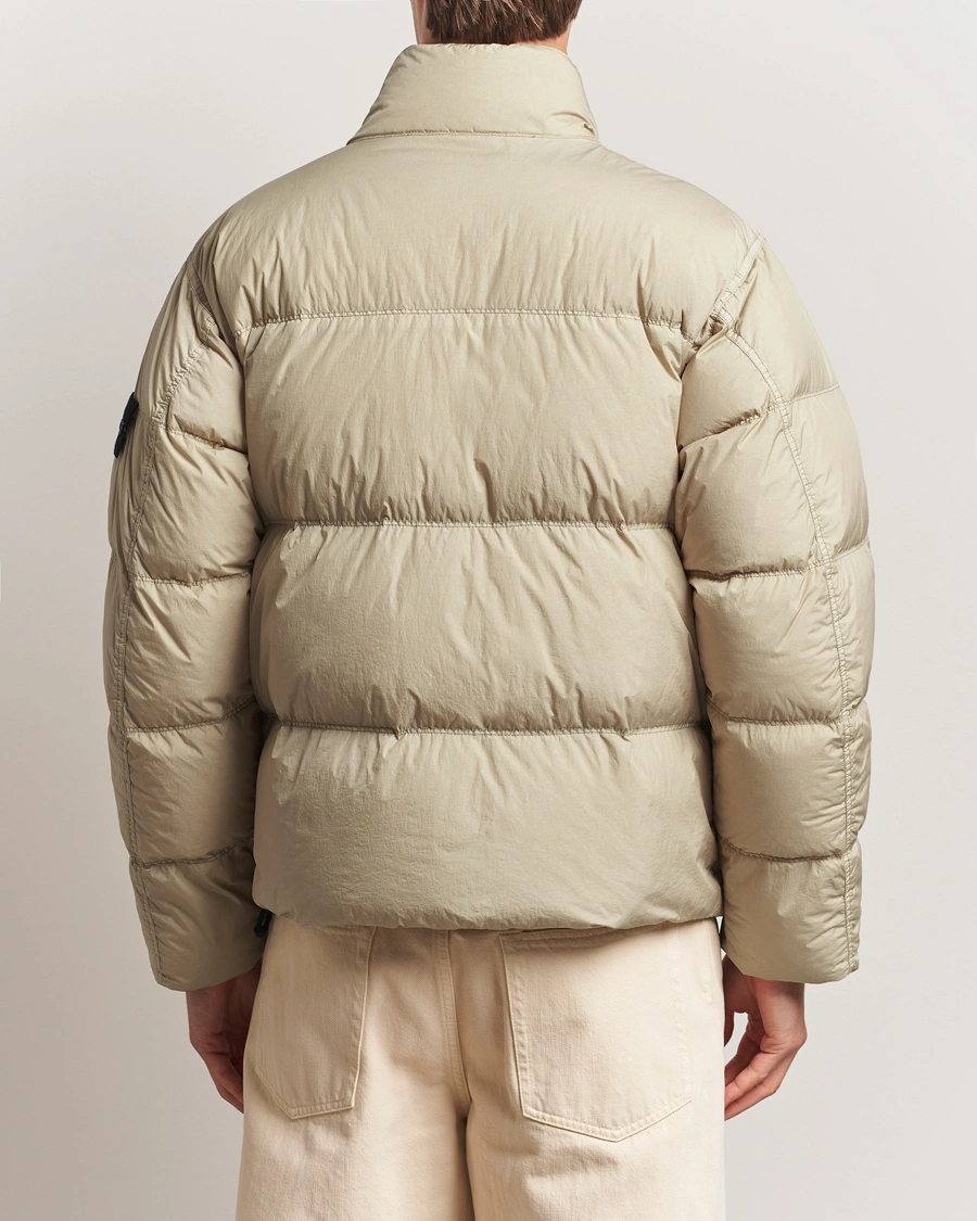 Herre | Jakker | Stone Island | Crinkle Reps Down Jacket Beige