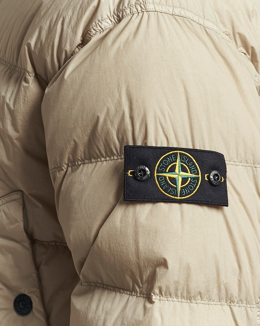 Herre | Jakker | Stone Island | Crinkle Reps Down Jacket Beige