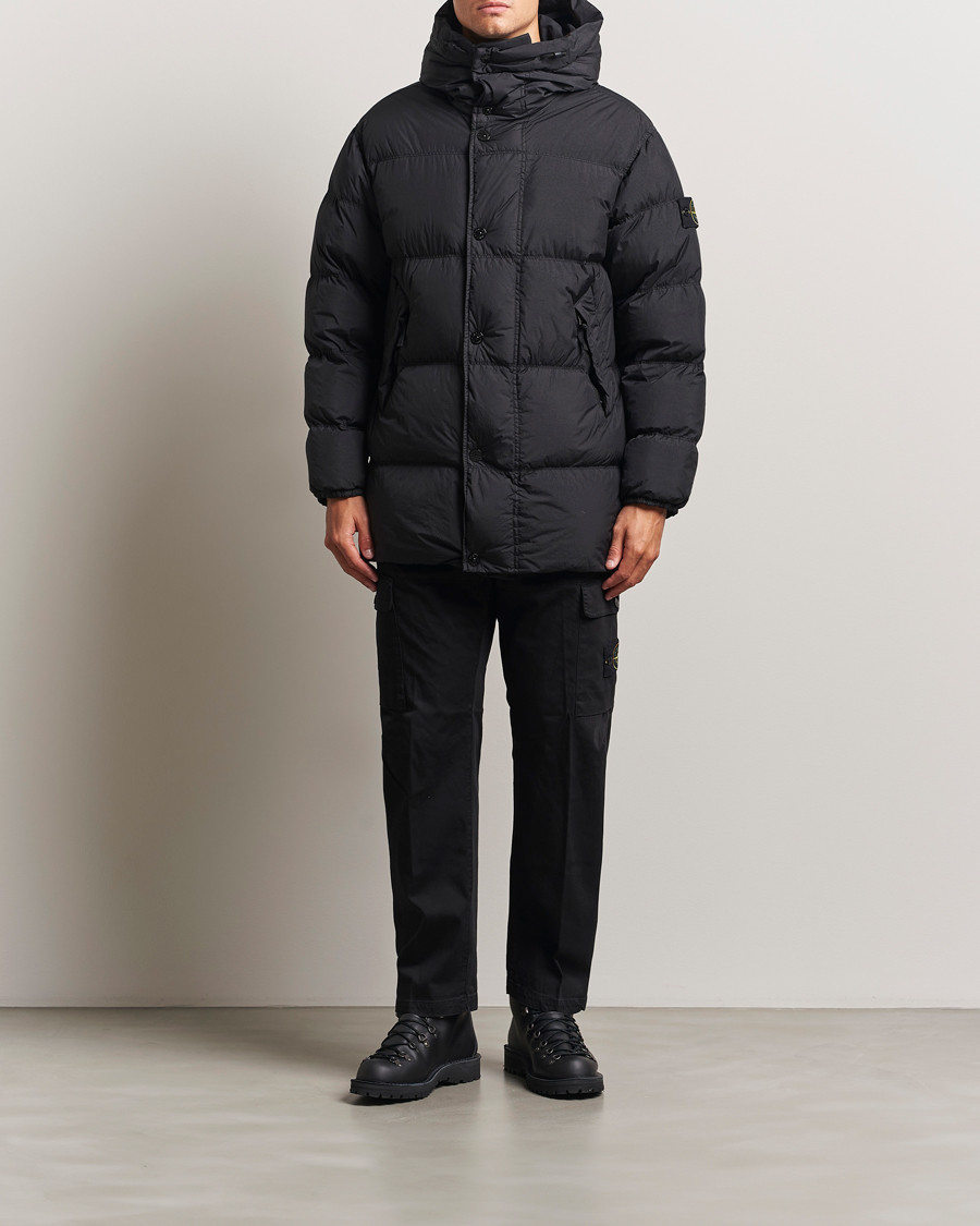 Herre | Jakker | Stone Island | Crinkle Reps Down Parka Black