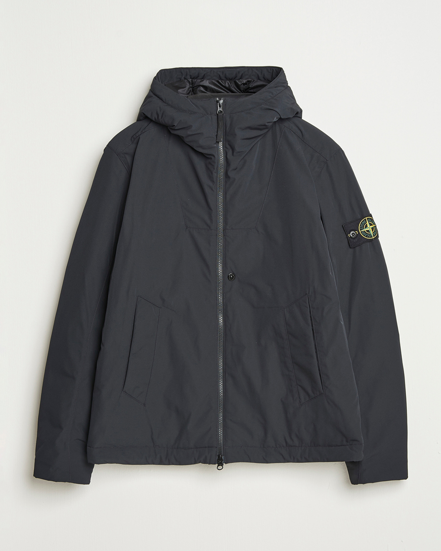 Herre | Jakker | Stone Island | Micro Twill Primaloft Padded Hood Jacket Black
