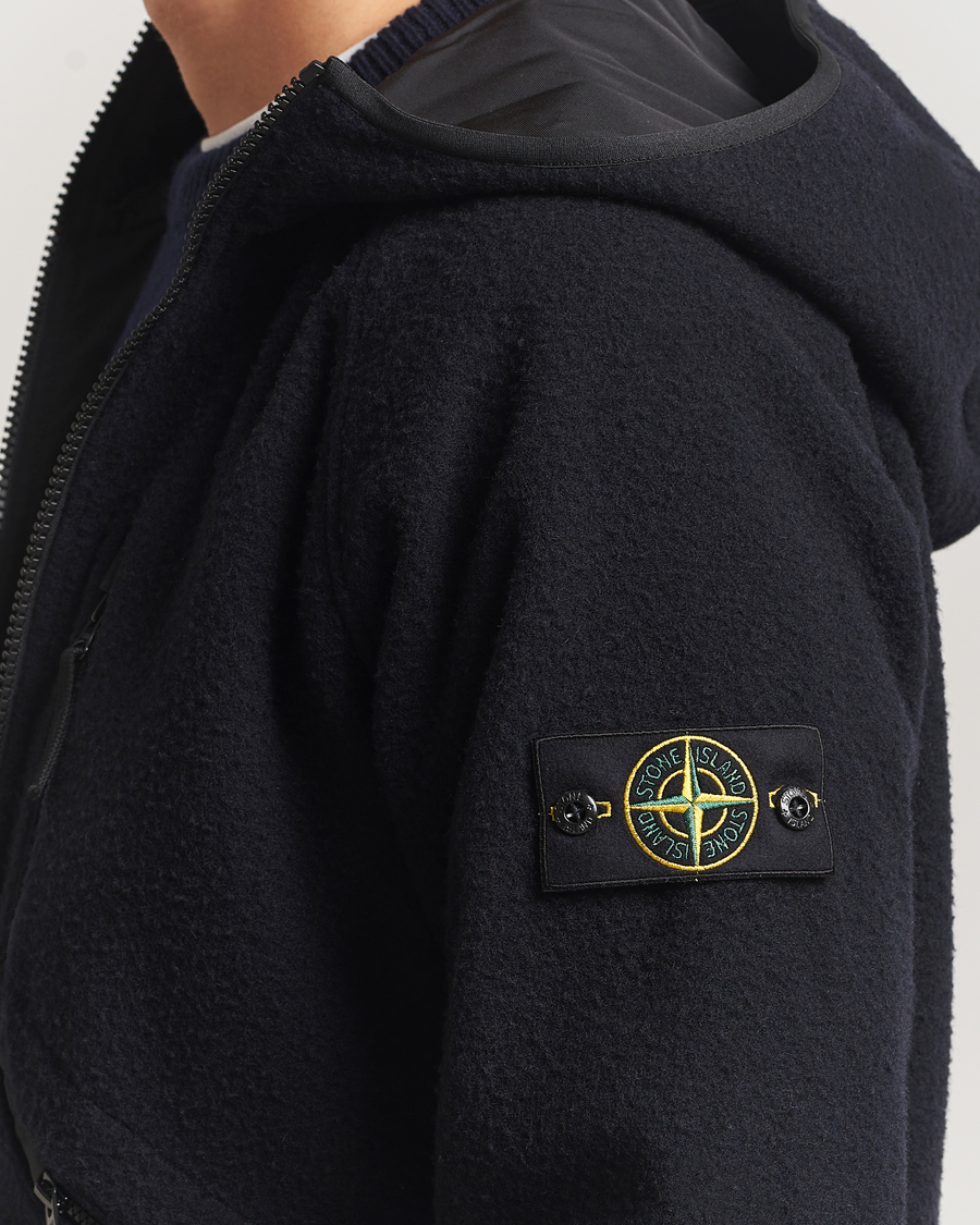 Herre | Jakker | Stone Island | Panno Ratinato Wool Jacket Navy