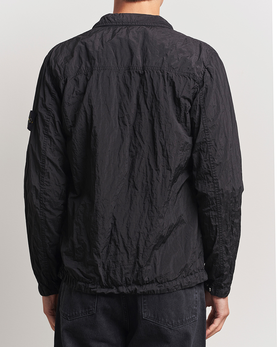 Herre | Skjorter | Stone Island | Nylon Metal Zip Overshirt Black