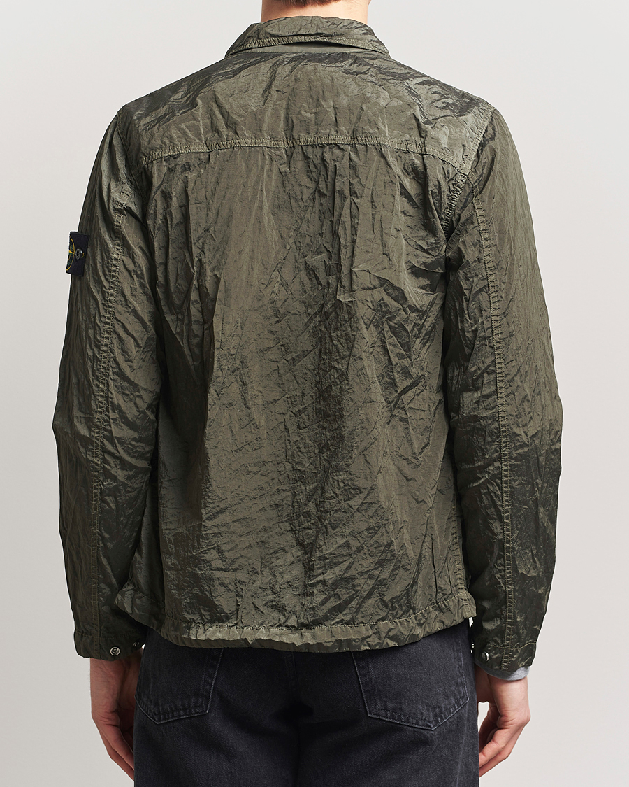 Herre | Skjorter | Stone Island | Nylon Metal Zip Overshirt Military Green