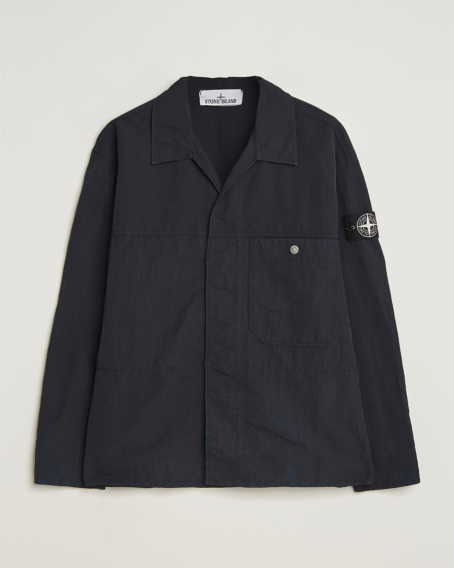 Herre | Skjorter | Stone Island | Naslan TC Corrosion Treatment Overshirt Black