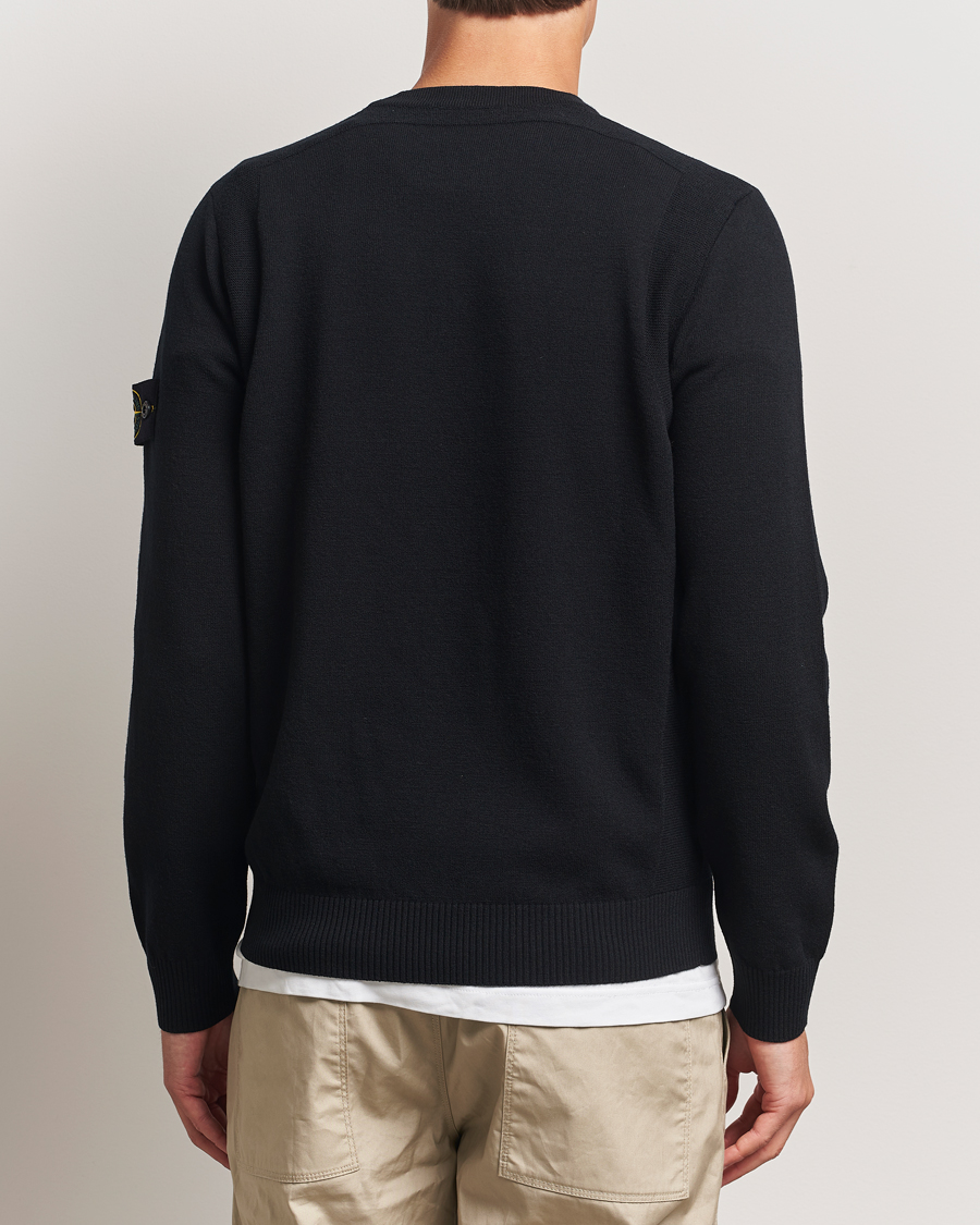 Herre | Gensere | Stone Island | Stretch Wool Knitted Jumper Black