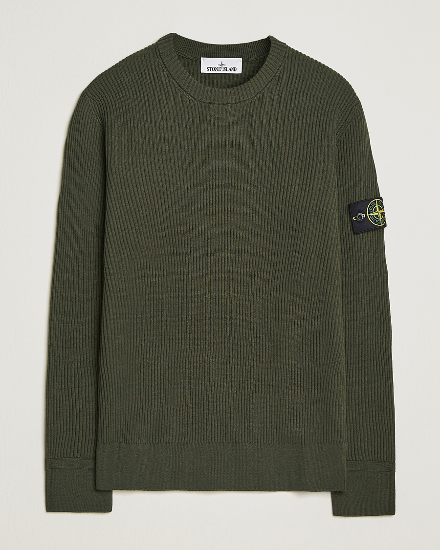 Herre | Gensere | Stone Island | Full Rib Crewneck Military Green